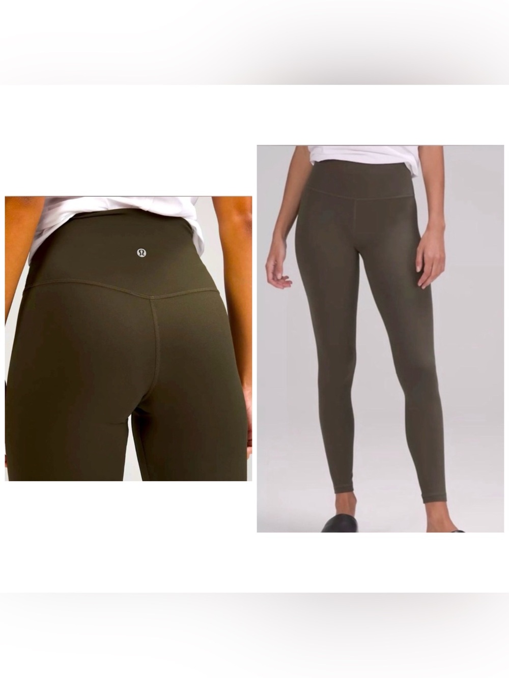 Lululemon Wunder Under Hi-Rise Tight 
Luxtreme Olive Green 28” Size 6